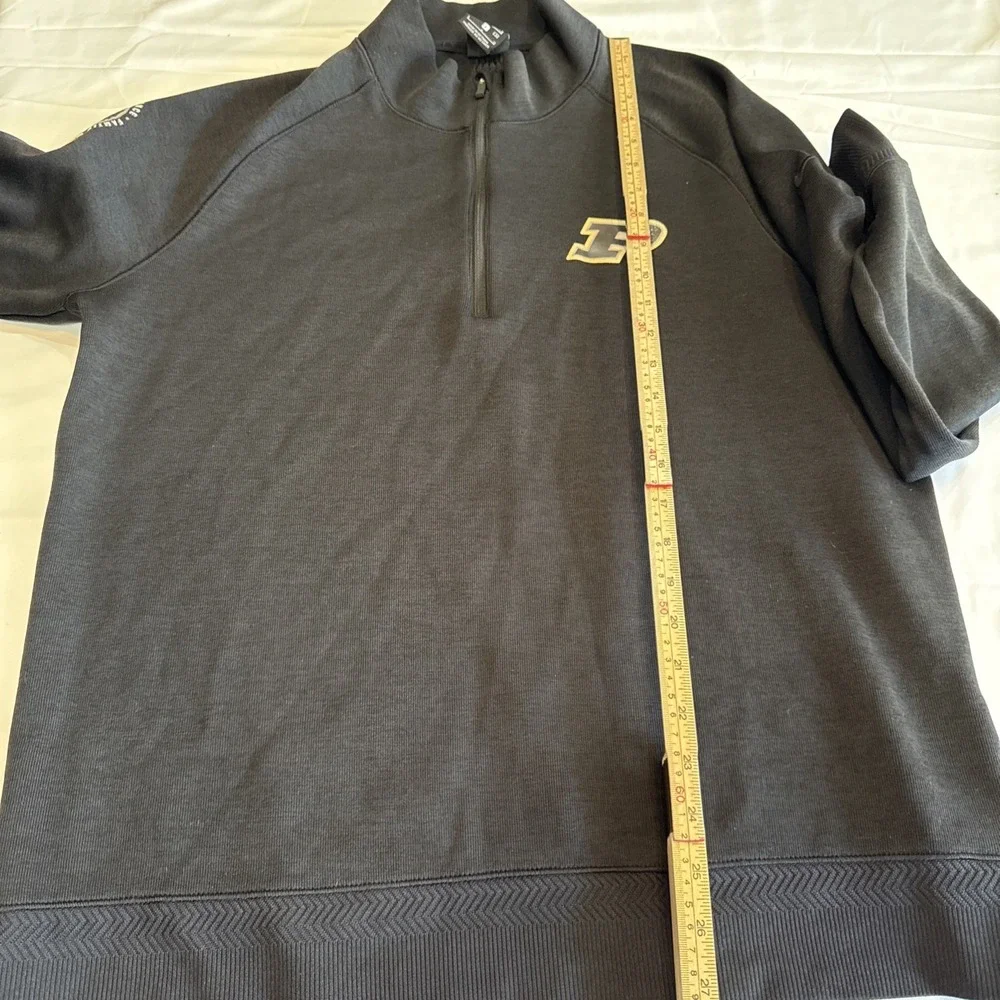 Mens Large Purdue Boilermakers Nike Pullover 1/4 Zip Golf black